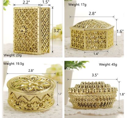 Bulk 12 Pack Hollow-out Storage Boxes Candy Favor Boxes for Wedding Baby Shower Birthday Party Wholesale