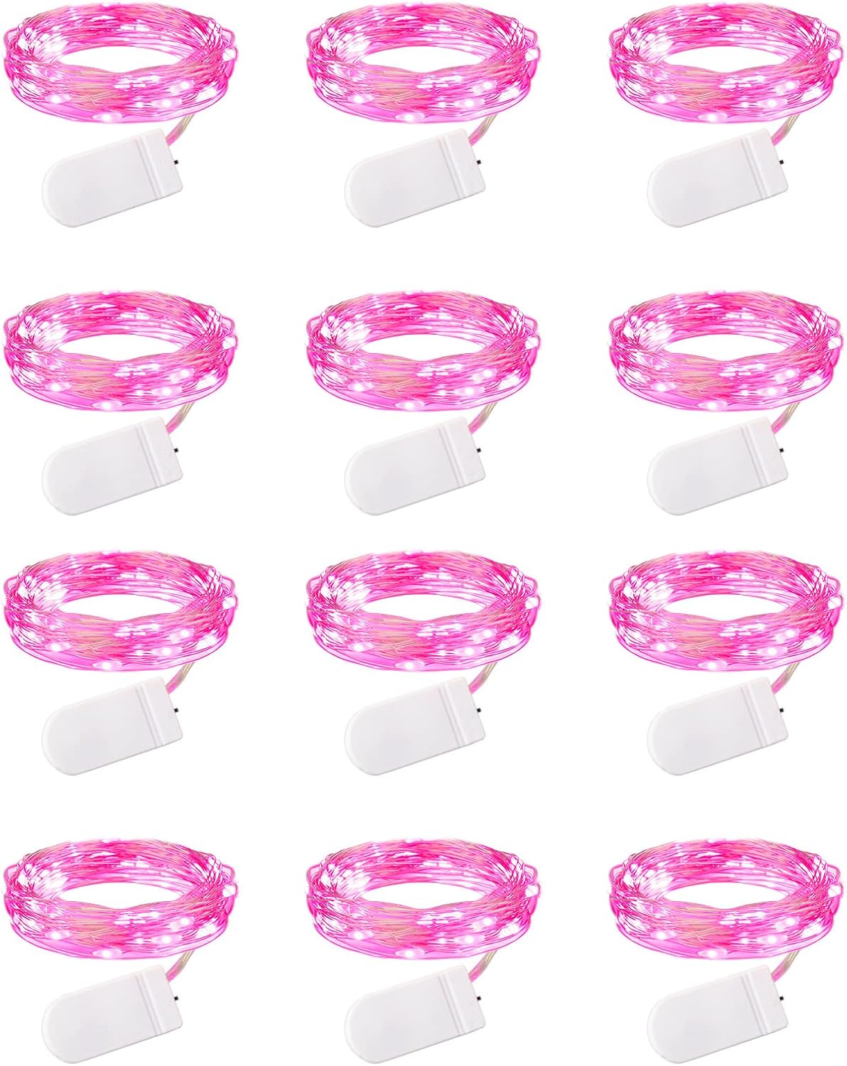 Bulk 12 Pack 6.56 ft 20 LED Battery Operated Fairy Lights for DIY Crafts Wedding Centerpieces Party Bedroom and Christmas Decorations Wholesale