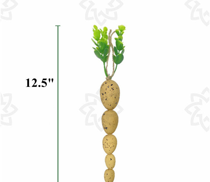 Artificial Easter Carrot Hanging Ornaments Bulk Set, 6 Pcs, 5 Inch, Artificial Floral Decoration