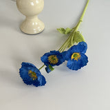 Bulk 23" Artificial Silk Poppy Flowers Fake Poppy with Stems for Home Wedding Party Tables Decor Wholesale