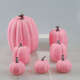 Bulk 7pcs Artificial Yellow and White Pumpkin Decoration Sets for Halloween and Thanksgiving Home Decor Wholesale