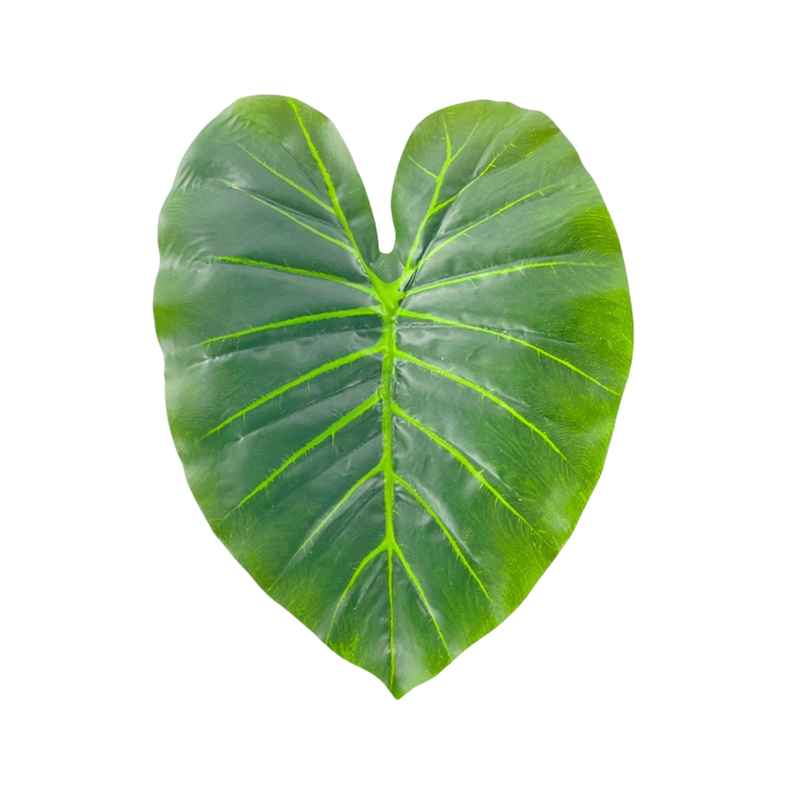 10 Pcs Artificial Elephant Leaf, Bulk Silk Leaves for Cake Decoration and Packaging