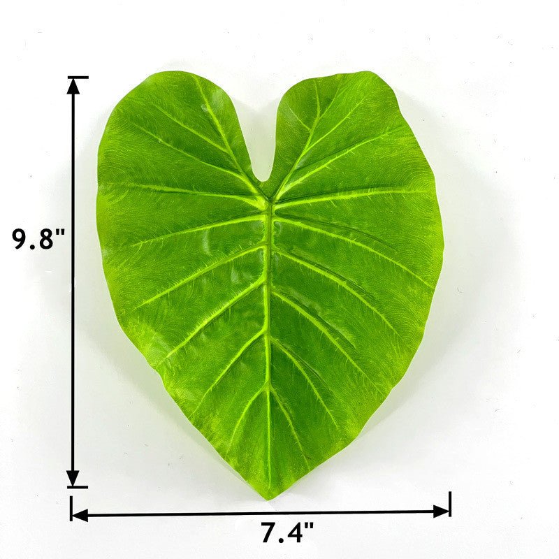 10 Pcs Artificial Elephant Leaf, Bulk Silk Leaves for Cake Decoration and Packaging