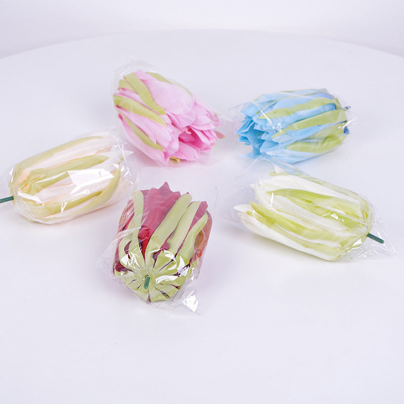 Epiphyllum Silk Flower Heads Bulk for DIY Wedding Bouquets Centerpieces Baby Shower Party Decorations