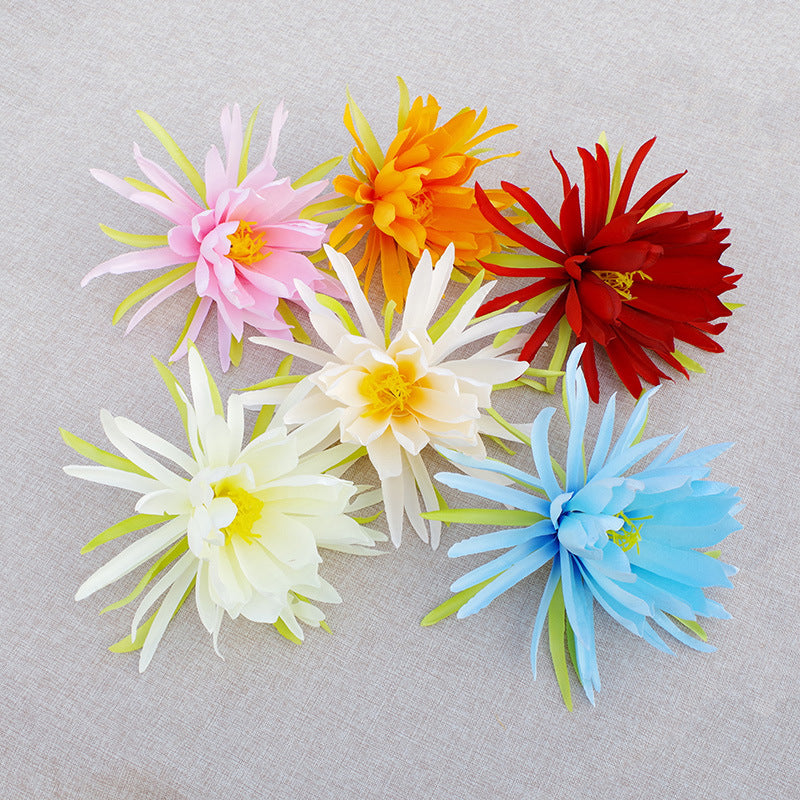 Epiphyllum Silk Flower Heads Bulk for DIY Wedding Bouquets Centerpieces Baby Shower Party Decorations
