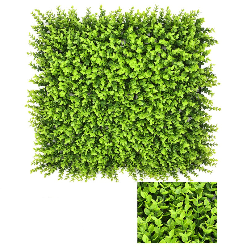 12 Inch 12 Pcs Greenery Backdrop Wall Panels UV Stable Artificial Plant Decor for Indoor Outdoor Garden Fence