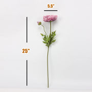25 Inch Autumn Burnt Orange Poppy Spray Stems 6 Pcs Artificial Fall Winter Floral Decor