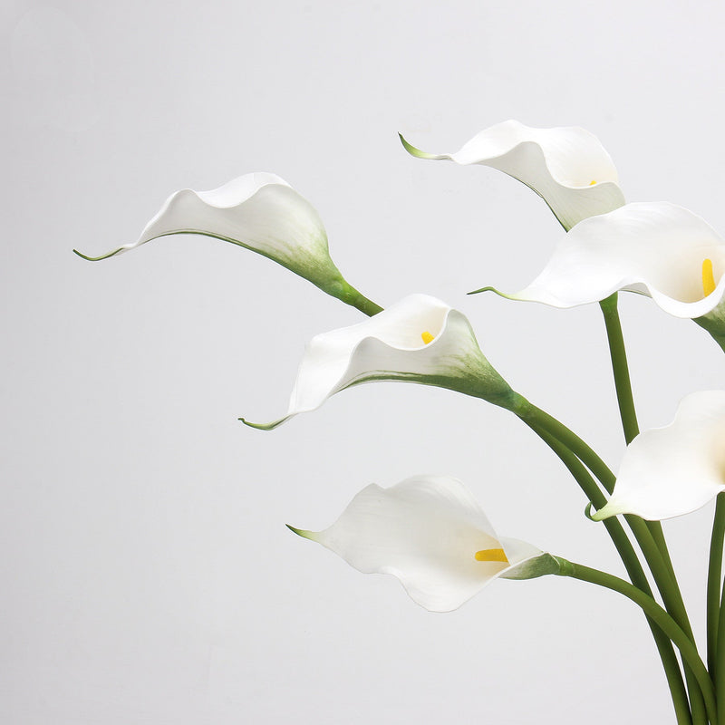 10 Pcs Artificial Calla Lily Stems 18 Inch Real Touch Silk Flowers Bulk Wholesale