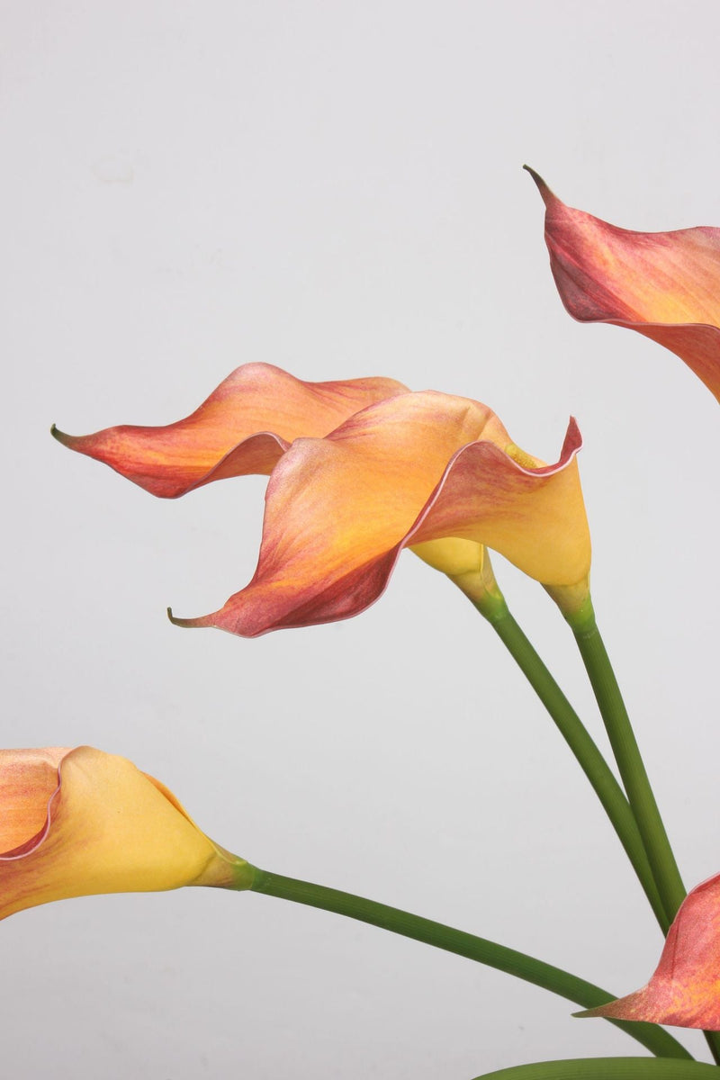 10 Pcs Artificial Calla Lily Stems 18 Inch Real Touch Silk Flowers Bulk Wholesale