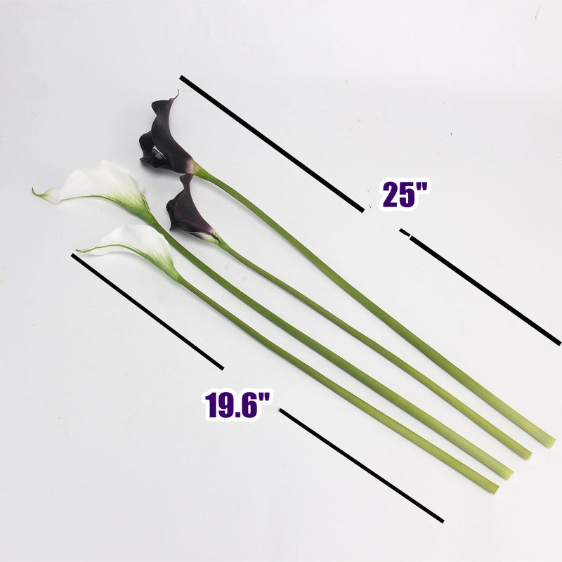 10 Pcs Artificial Calla Lily Stems 18 Inch Real Touch Silk Flowers Bulk Wholesale
