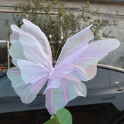 Extra Large Artificial Flower Heads with Glitter Butterfly Effect for Floral Arrangements, Bulk Wholesale