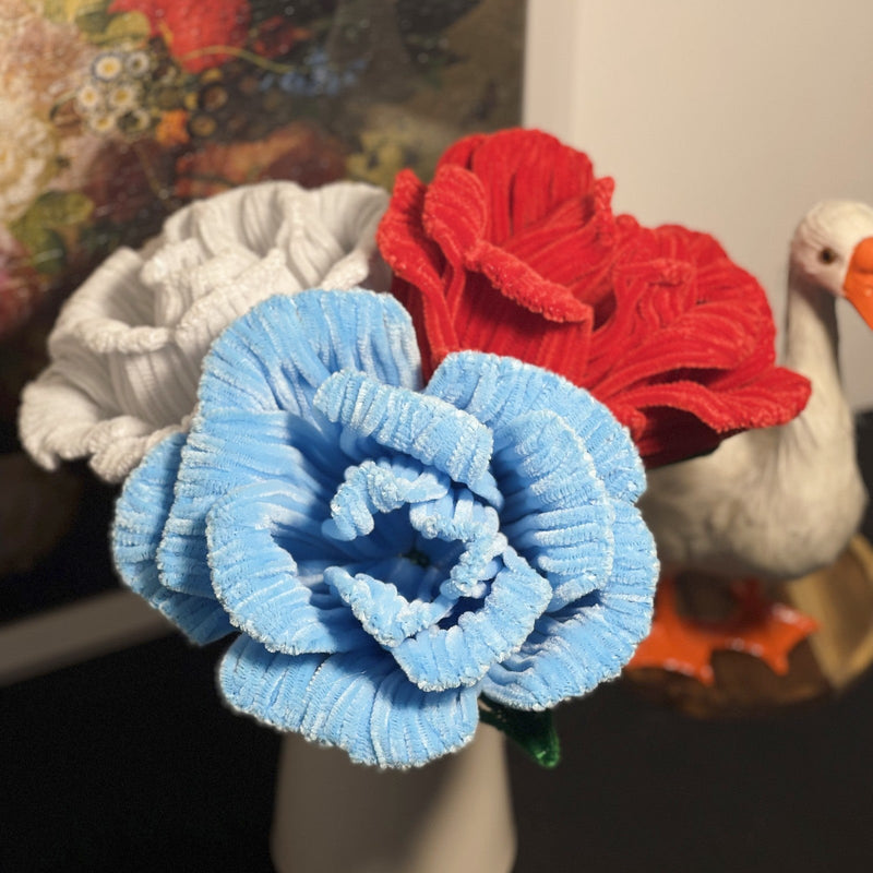 Extra Large Plush Rose Head Flower - Bulk Wholesale Photo Mall Prop, Soft Decorative Bloom