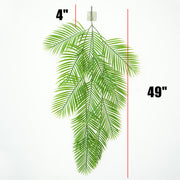 49 Inch Extra Long Areca Palm Artificial Hanging Bush Greenery - Bulk Quantity