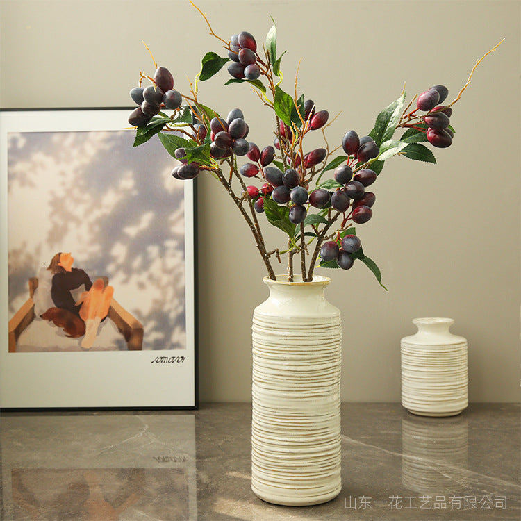 31 Inch Artificial Olive Fruit Branches 10 Pcs Extra Long Silk Tree Plant Stems