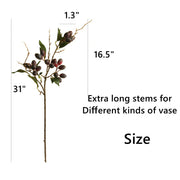 31 Inch Artificial Olive Fruit Branches 10 Pcs Extra Long Silk Tree Plant Stems
