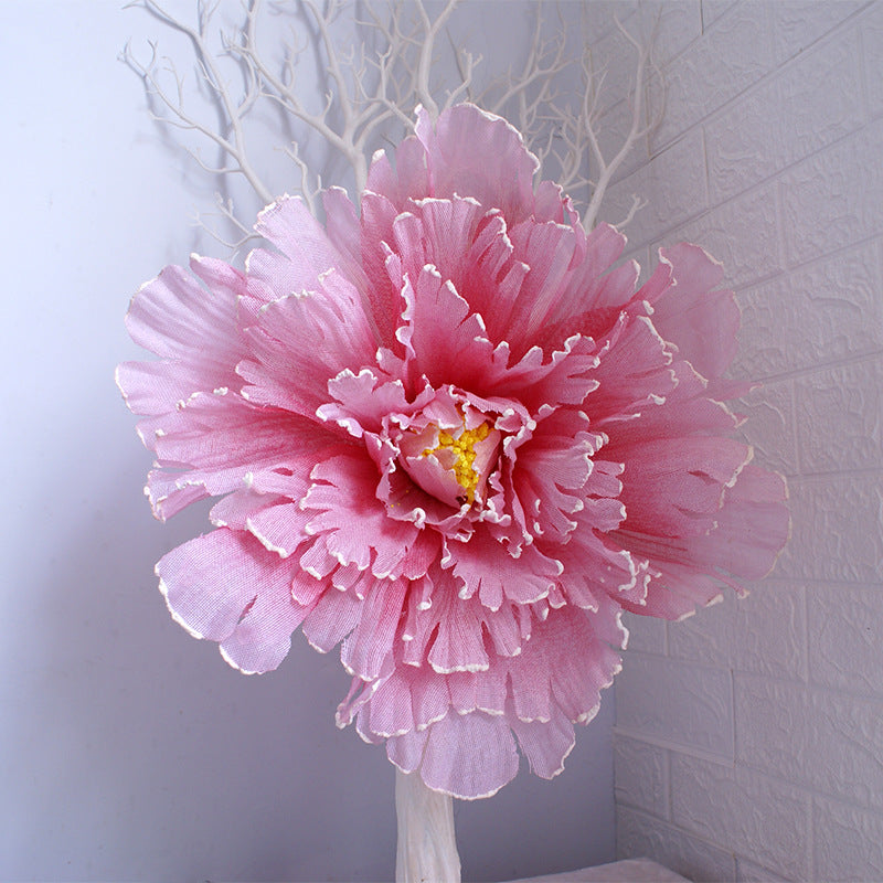 10 Pcs Extra Large Artificial Peony Flower Heads, Giant Silk Peonies for Photo Props, Bulk Wholesale