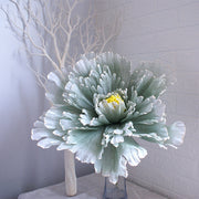 10 Pcs Extra Large Artificial Peony Flower Heads, Giant Silk Peonies for Photo Props, Bulk Wholesale