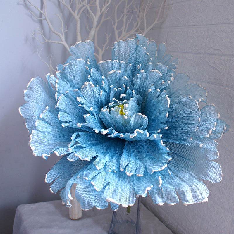 10 Pcs Extra Large Artificial Peony Flower Heads, Giant Silk Peonies for Photo Props, Bulk Wholesale