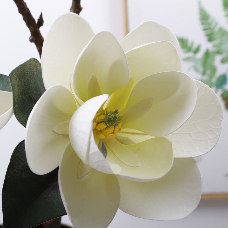 39 Inch Extra Tall Magnolia Stems 10 Pcs Real Touch Artificial Spring Flowers