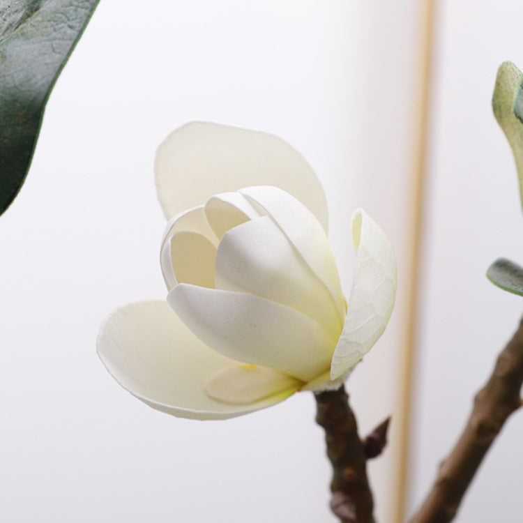 39 Inch Extra Tall Magnolia Stems 10 Pcs Real Touch Artificial Spring Flowers
