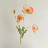 Bulk 23" Artificial Silk Poppy Flowers Fake Poppy with Stems for Home Wedding Party Tables Decor Wholesale