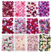 4 Pcs Artificial Silk Flowers for Backdrop Wall Decor, Bulk Set