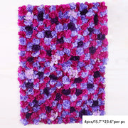 4 Pcs Artificial Silk Flowers for Backdrop Wall Decor, Bulk Set
