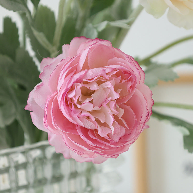 20 Inch Artificial Ranunculus Stems 10 Pcs Silk Ranunculus Flowers Bulk Wholesale