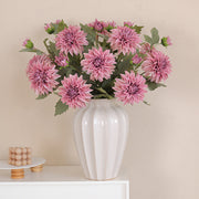6 Pcs 25 Inch Artificial Silk Fall Dahlia Stem Sprays for Party Decorations Bulk