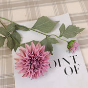 6 Pcs 25 Inch Artificial Silk Fall Dahlia Stem Sprays for Party Decorations Bulk