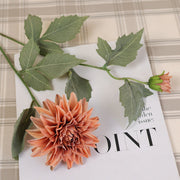 6 Pcs 25 Inch Artificial Silk Fall Dahlia Stem Sprays for Party Decorations Bulk