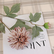 6 Pcs 25 Inch Artificial Silk Fall Dahlia Stem Sprays for Party Decorations Bulk