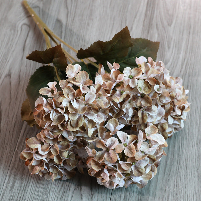 17 Inch Artificial Hydrangea Bush UV Resistant Outdoor Indoor Flowers Bulk Quantity