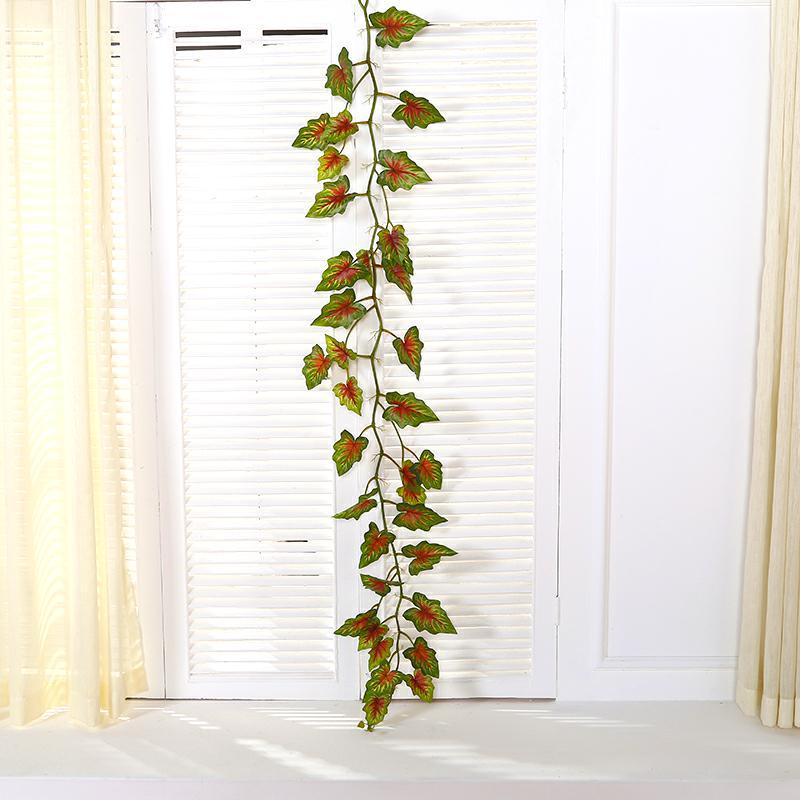 10 Pcs Faux Greenery Garland 55 Ft Total Tropical Leaves Artificial Garland for Indoor Outdoor Decor