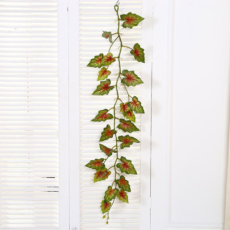 10 Pcs Faux Greenery Garland 55 Ft Total Tropical Leaves Artificial Garland for Indoor Outdoor Decor