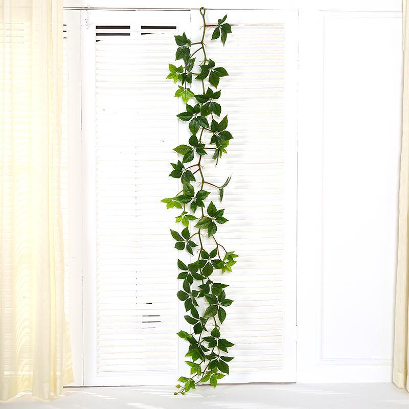 10 Pcs Faux Greenery Garland 55 Ft Total Tropical Leaves Artificial Garland for Indoor Outdoor Decor