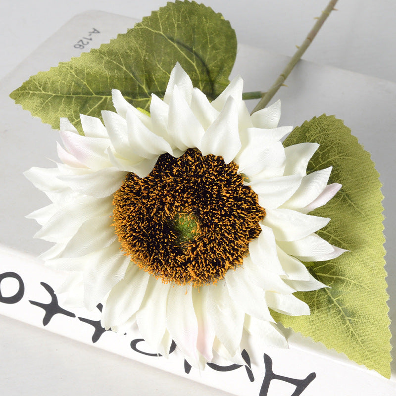 18 Inch Artificial Sunflower Stems 10 Pcs Silk Flowers for Floral Arrangements Bulk