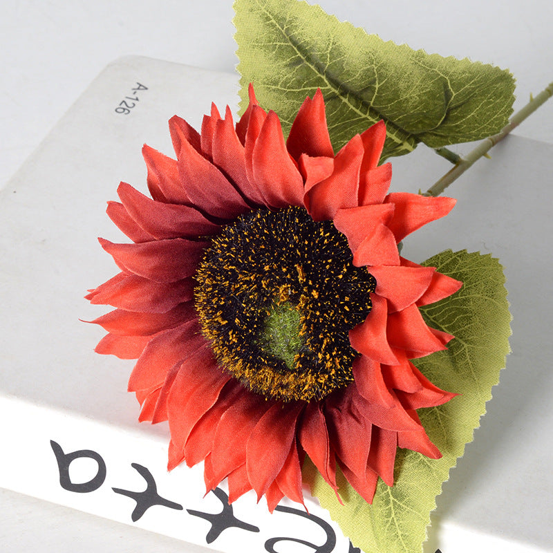 18 Inch Artificial Sunflower Stems 10 Pcs Silk Flowers for Floral Arrangements Bulk
