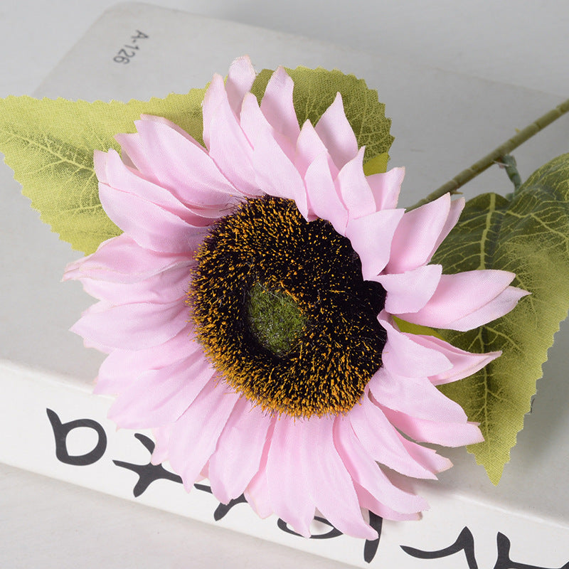 18 Inch Artificial Sunflower Stems 10 Pcs Silk Flowers for Floral Arrangements Bulk