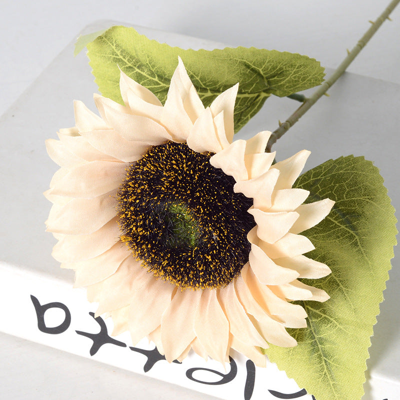 18 Inch Artificial Sunflower Stems 10 Pcs Silk Flowers for Floral Arrangements Bulk