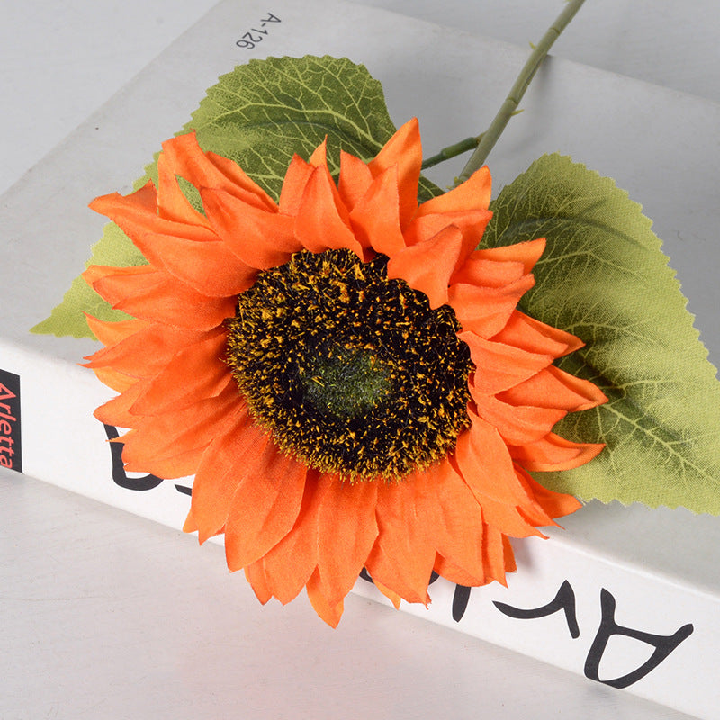 18 Inch Artificial Sunflower Stems 10 Pcs Silk Flowers for Floral Arrangements Bulk