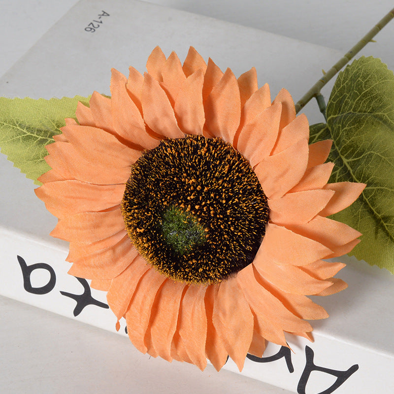 18 Inch Artificial Sunflower Stems 10 Pcs Silk Flowers for Floral Arrangements Bulk