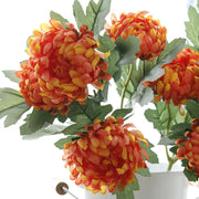 2 Pcs Artificial Chrysanthemum Stems, Kiku Spray Mum Branches, Autumn Decor