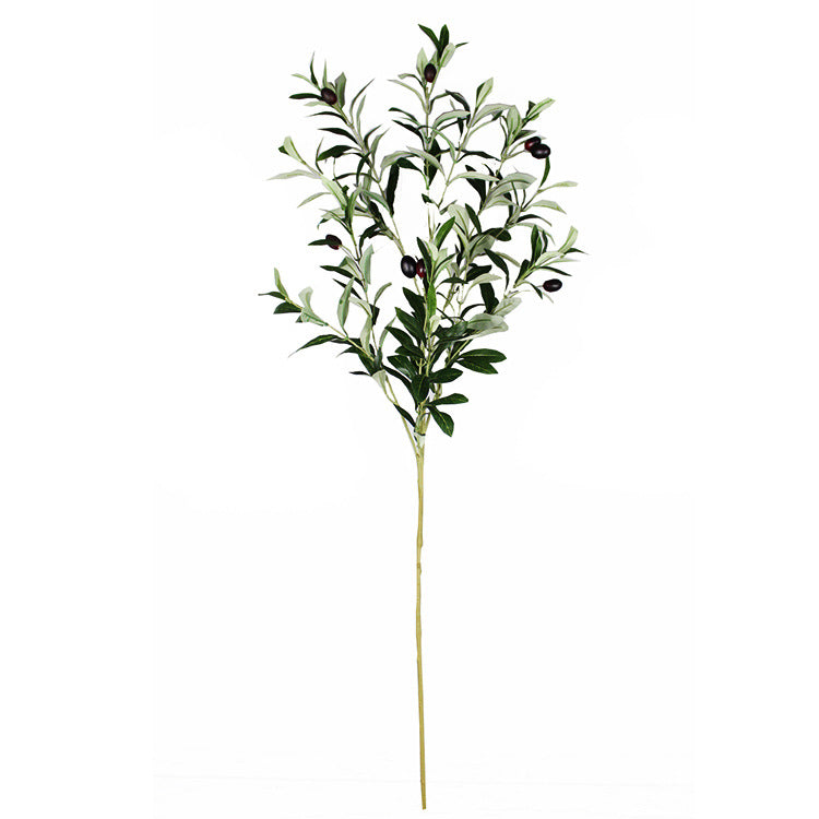 41 Inch Artificial Olive Branch Stems with Fruits Greenery Plants Bulk 10 Pcs
