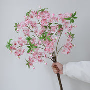 32 Inch Plum Blossom Branch 10 Pcs Artificial Silk Flowers Bulk Spring Decor