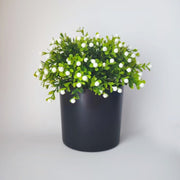 8 Inch Artificial Potted Greenery Plants Bulk Set of Faux Greenery in Pot