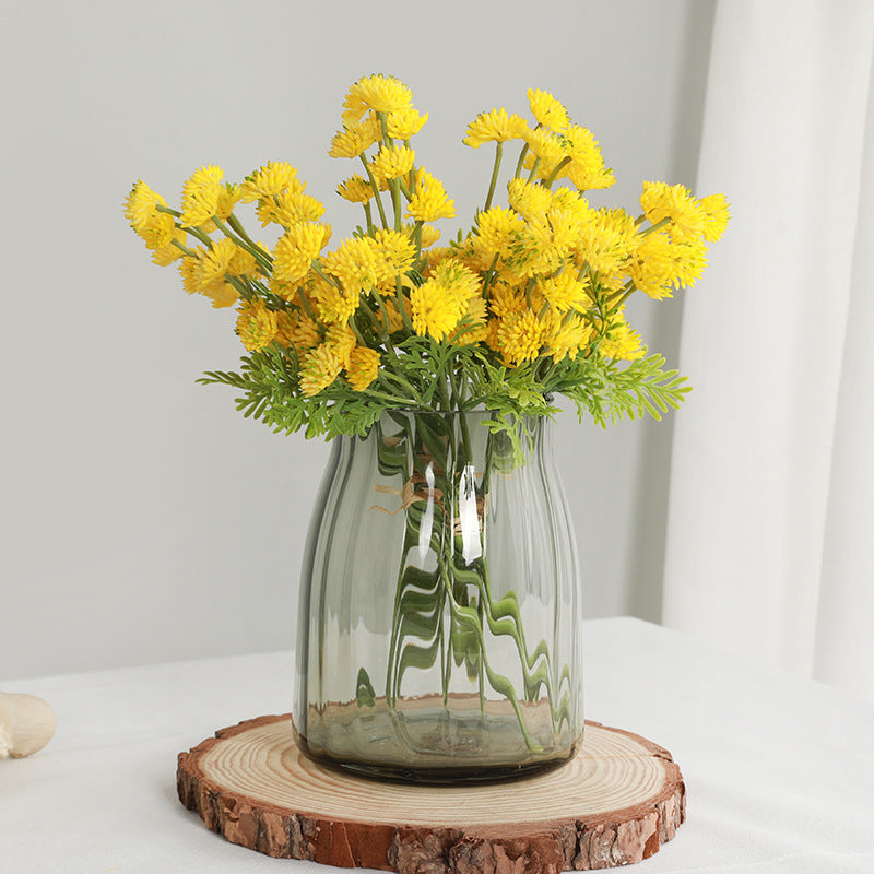 12 Inch Faux Yellow Berry Stems Bundle, 10 Pcs Artificial Real Touch Spring Flowers