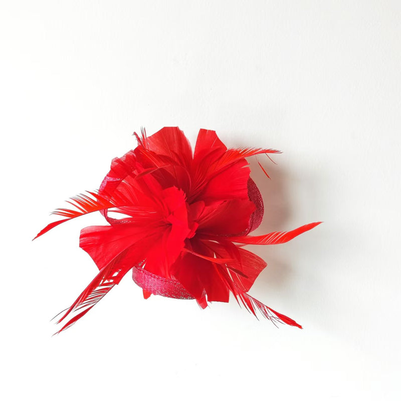 Bulk Christmas Feather Flowers with Clip 12 Inch Artificial Holiday Decoration 10 Pcs