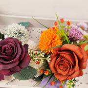 Exclusive Floral Pocket Boutonnieres 12 Pcs Artificial Flowers for Wedding Ceremony Anniversary Dinner Party Prom