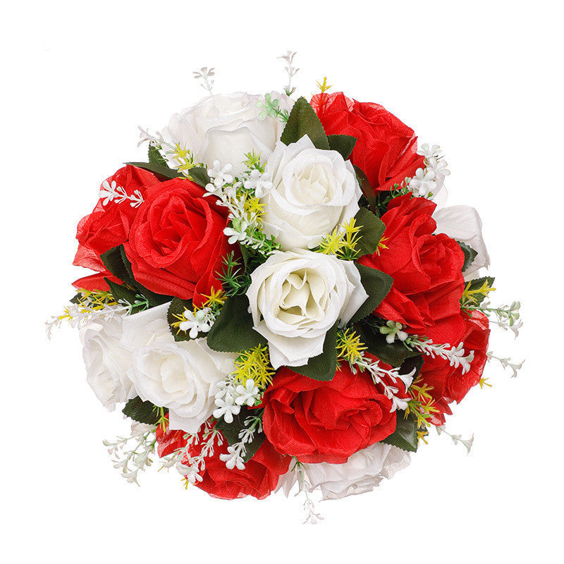 2 Pcs Artificial Flower Ball Bouquet for Wedding Centerpiece Party Home Décor